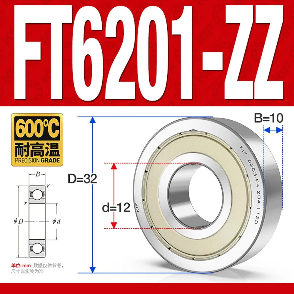 Deep Groove Ball Bearing Bearings Inner-Ø 10/12/15/17/20/25/30/35mm Various Size