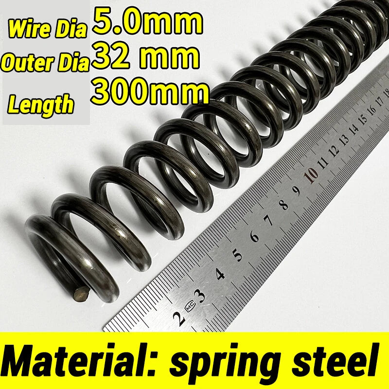 Compression Spring 4-5mm Wire dia 40-80mm Diameter & 300mm Length Pressure Small