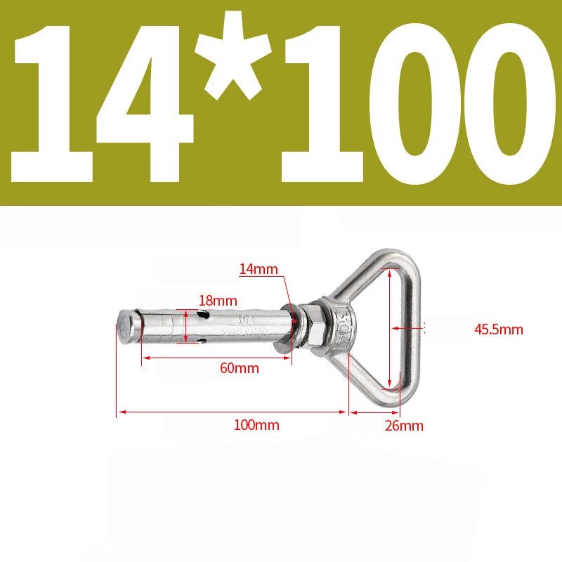 304 Stainless Steel Lifting Eye Ring Concrete Sleeve Anchor Bolts — M8 to M20 - HomeDIYer