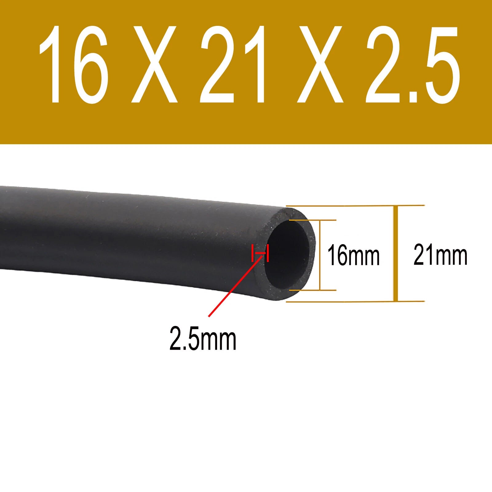 FKM Rubber Reinforced Fuel Hose Unleaded Petrol Diesel Oil Line Fuel Pipe 2~38mm
