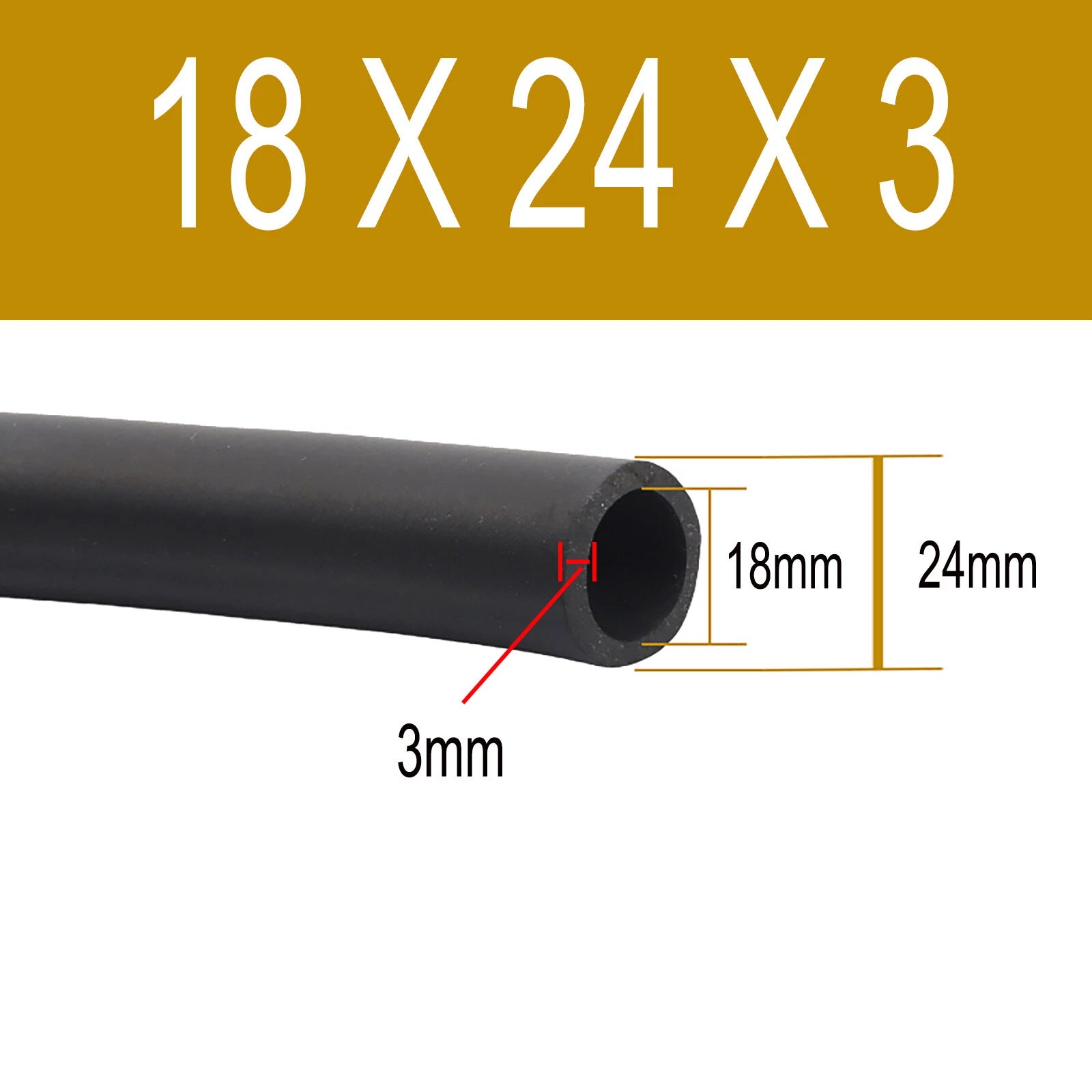FKM Rubber Reinforced Fuel Hose Unleaded Petrol Diesel Oil Line Fuel Pipe 2~38mm