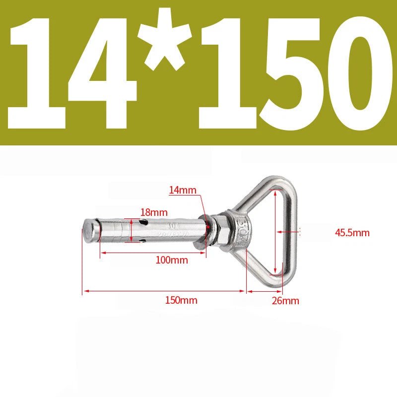 304 Stainless Steel Lifting Eye Ring Concrete Sleeve Anchor Bolts — M8 to M20 - HomeDIYer