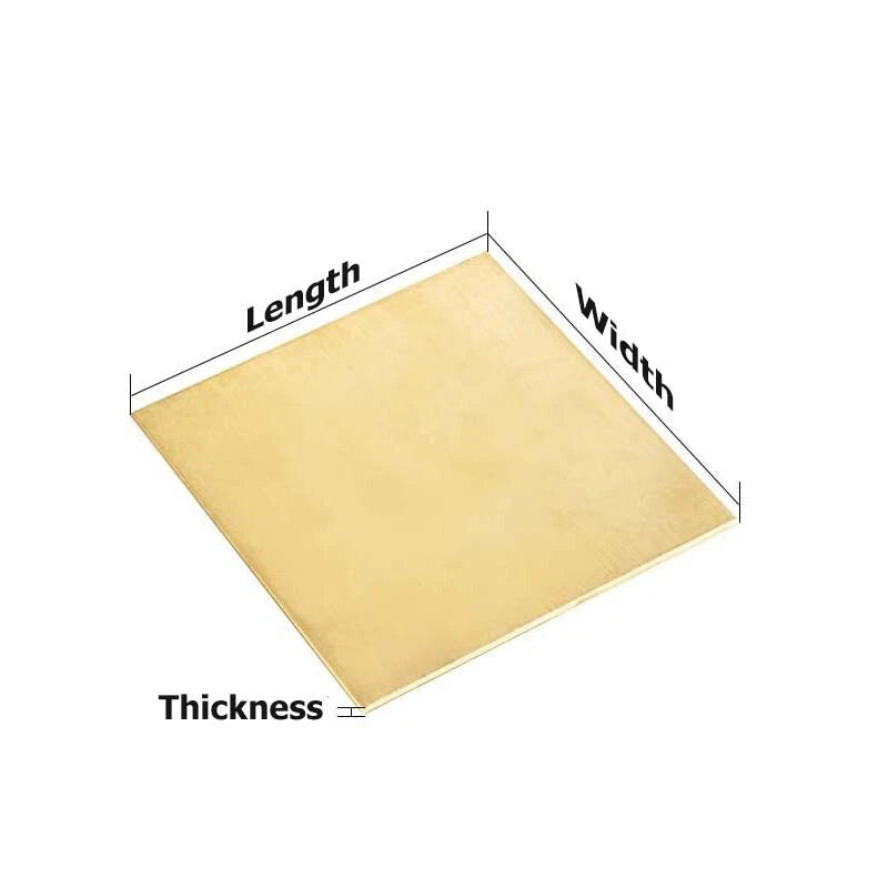 H62 Brass Sheet Plate Metal Strip Flat Bar 0.3mm-32mm Thick 10mm-300mm Length