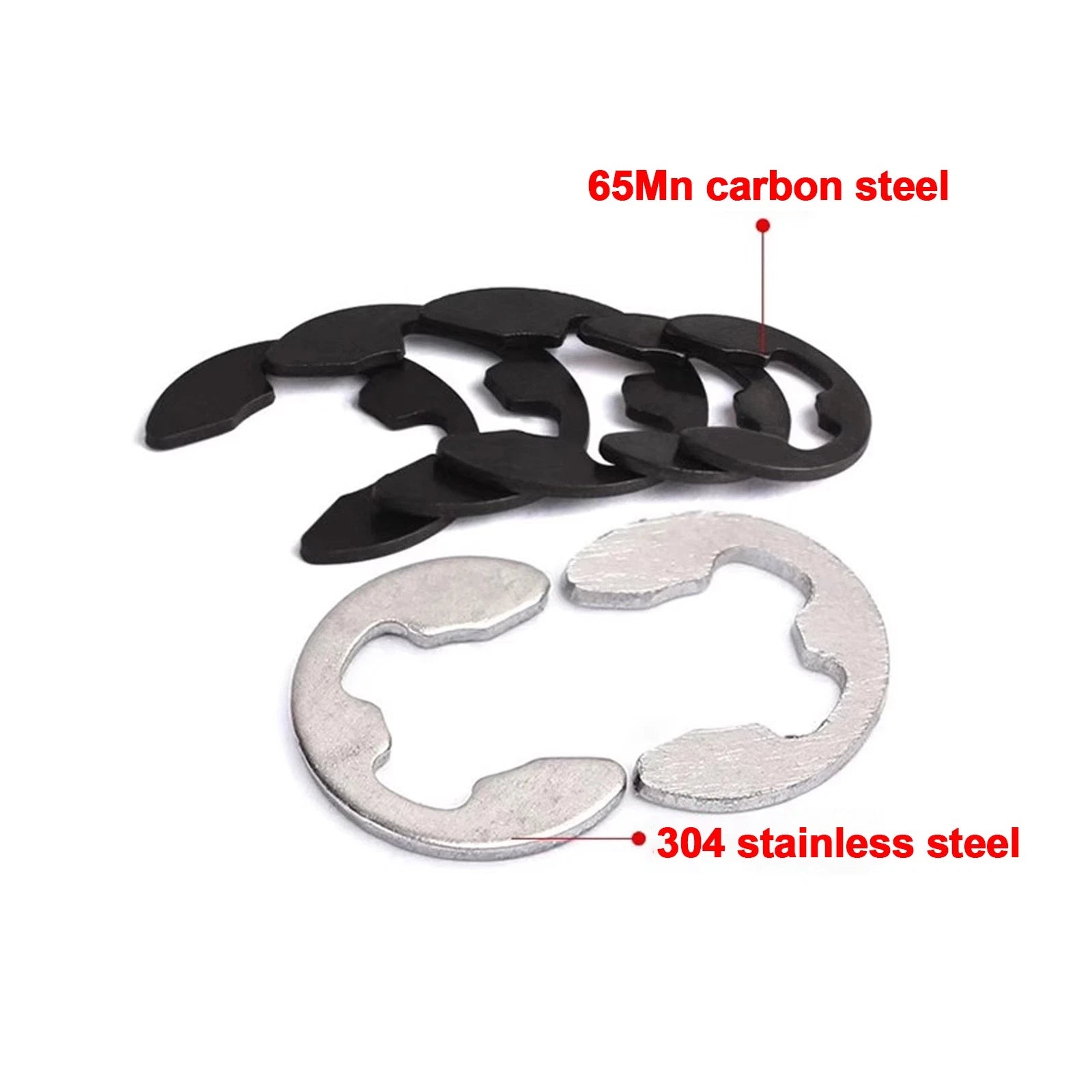 1490-Pcs E-Clip Circlip External Retaining Ring Assortment Set - 1.2mm to 22mm