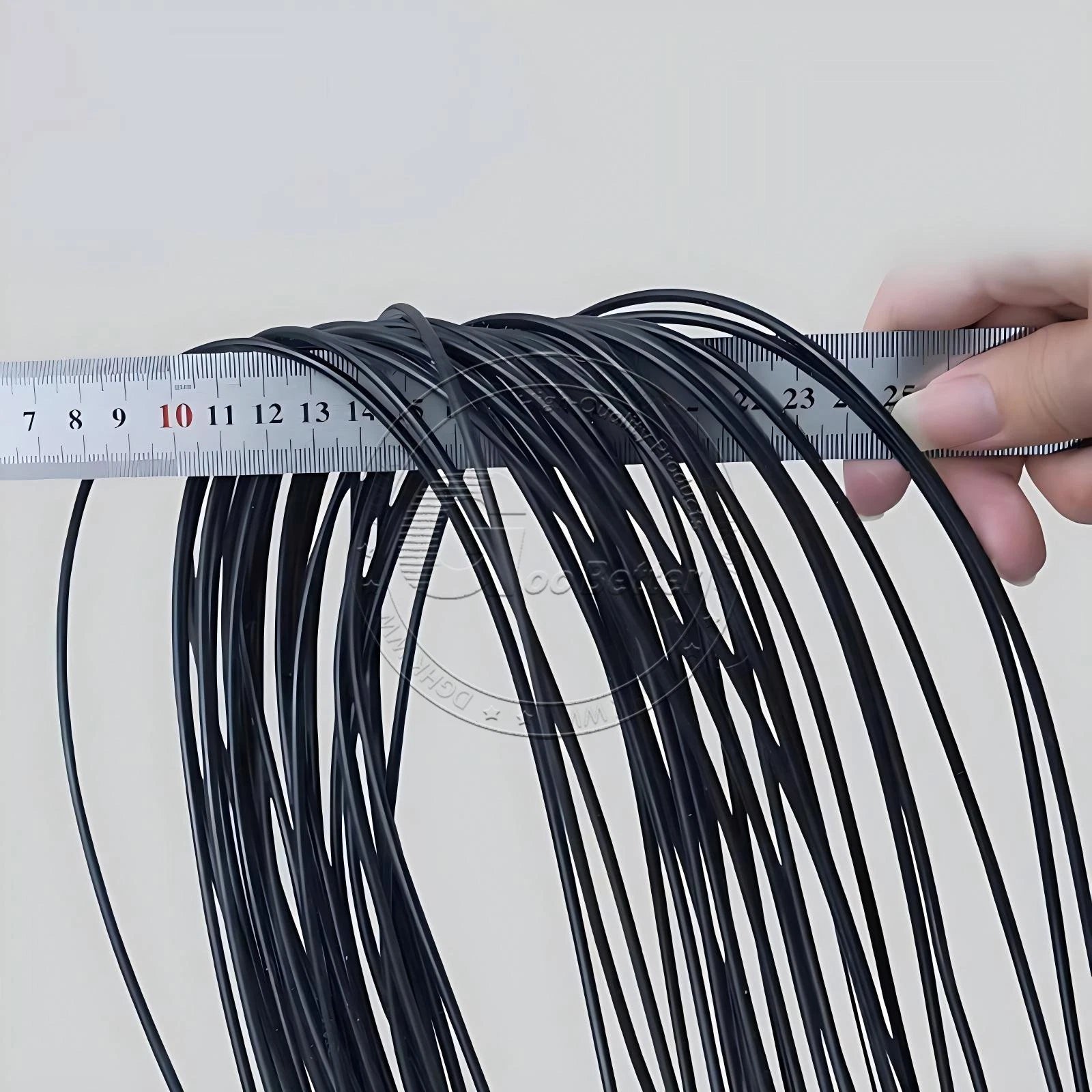 Black Food Grade Silicone Capillary Tube — ID 0.3mm to 4mm, Soft Rubber Hose, 10 Meter