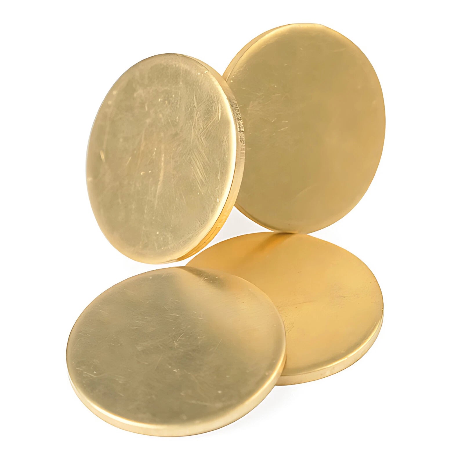 H62 Solids Brass Discs Blanks Metal Round Sheets OD 50-200mm Thick 0.8mm 1mm- 3m