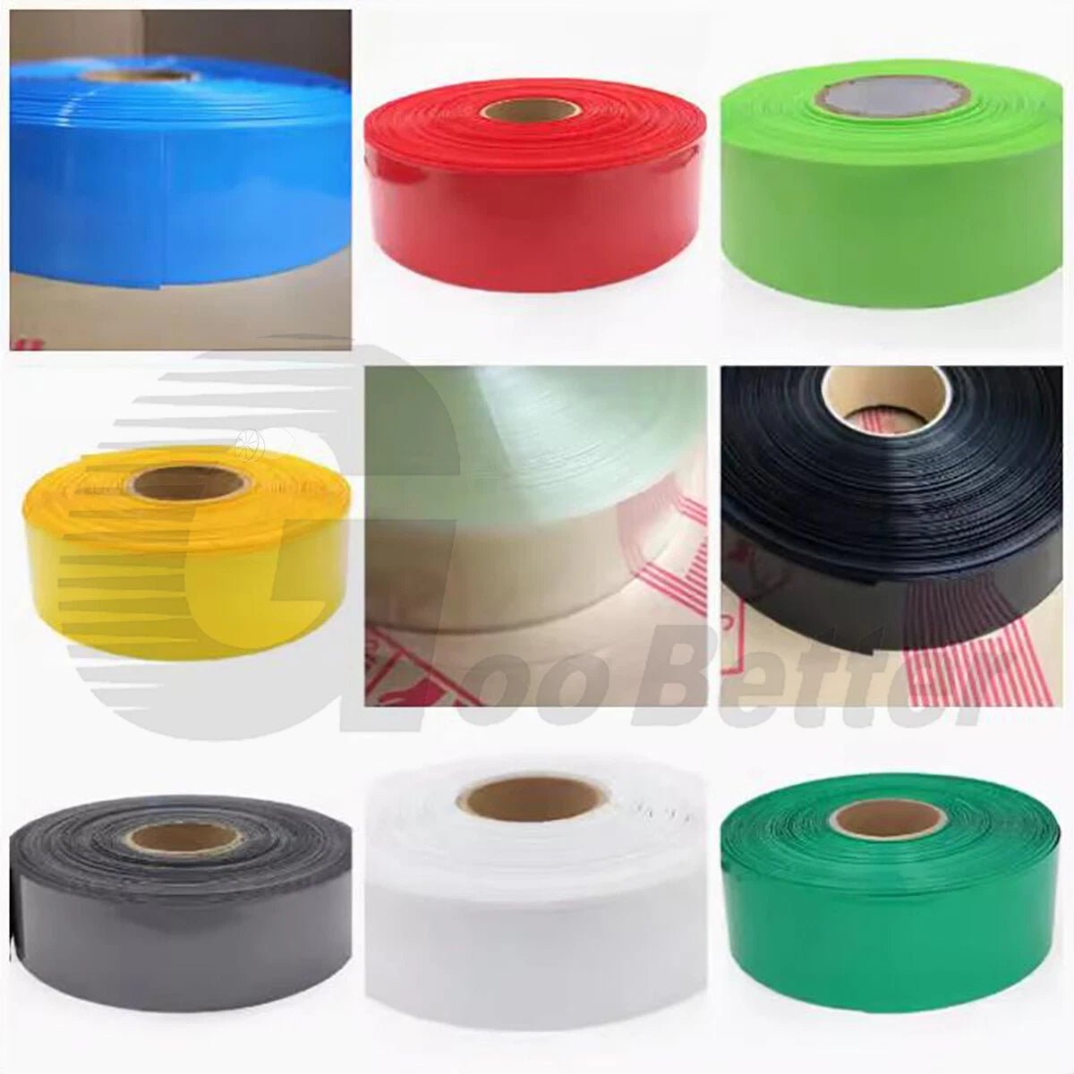 PVC Heat Shrink Tubing for RC Battery Packs — 55mm to 103mm, Multiple Colors - HomeDIYer