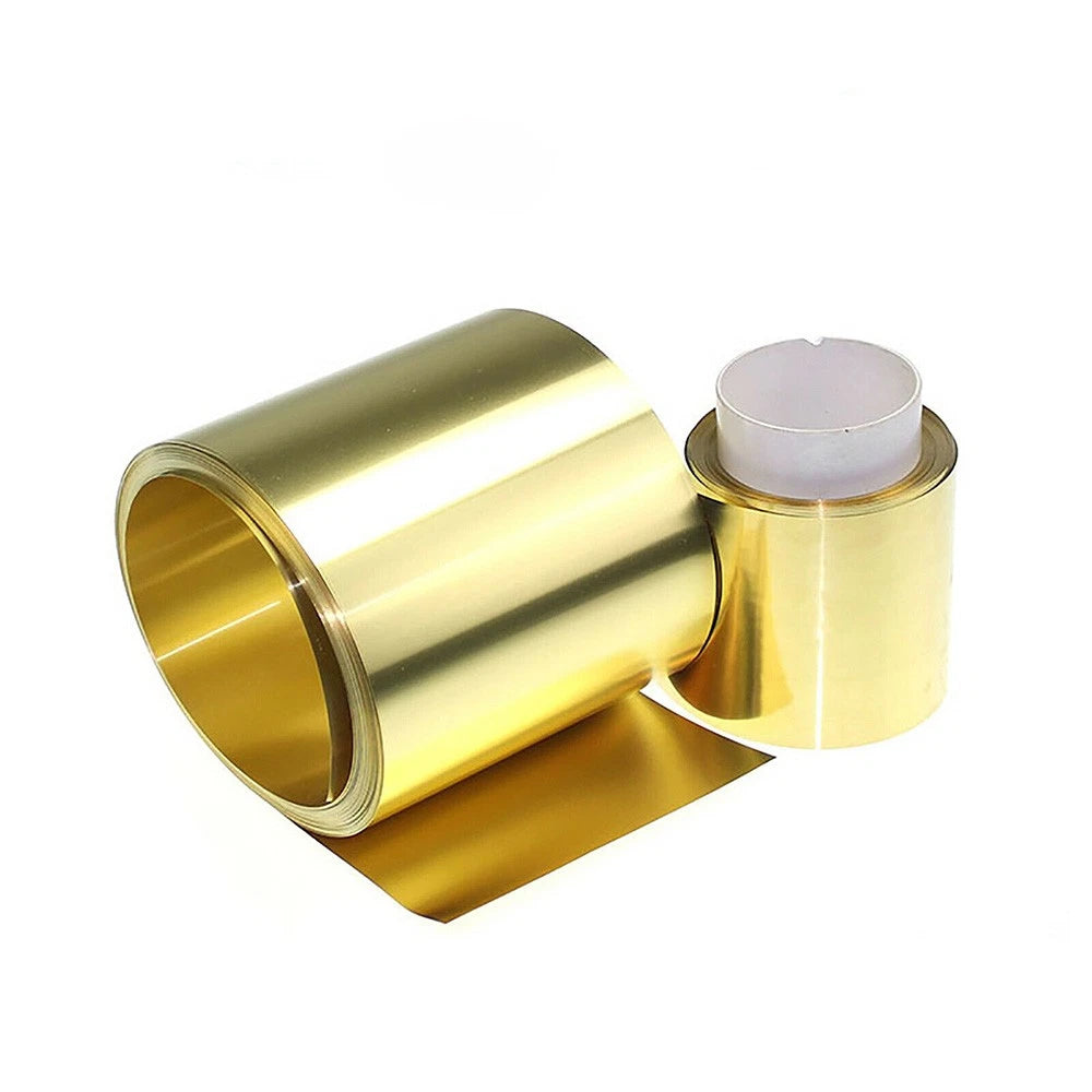 Ultra-Thin Brass Sheet Roll Foil Strip Band 0.02-1mm Thick 100/200/300mm Width