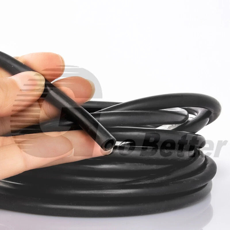 Black Food Grade Silicone Tube Hose Vacuum Tubing Pipe Soft Rubber ID 0.5-25mm