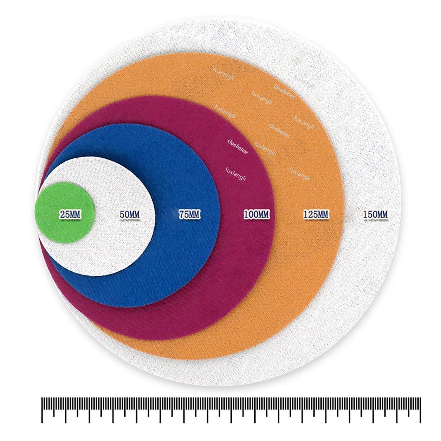25mm-180mm Dry/Wet Sanding Discs Hook & Loop Abrasive Sandpaper Pads All Grit