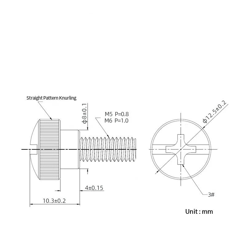 M5 M6 Knurled Thumb Screws Step Head | Hand Grip Knob Bolts | Nickel & Black Zinc Plated - HomeDIYer