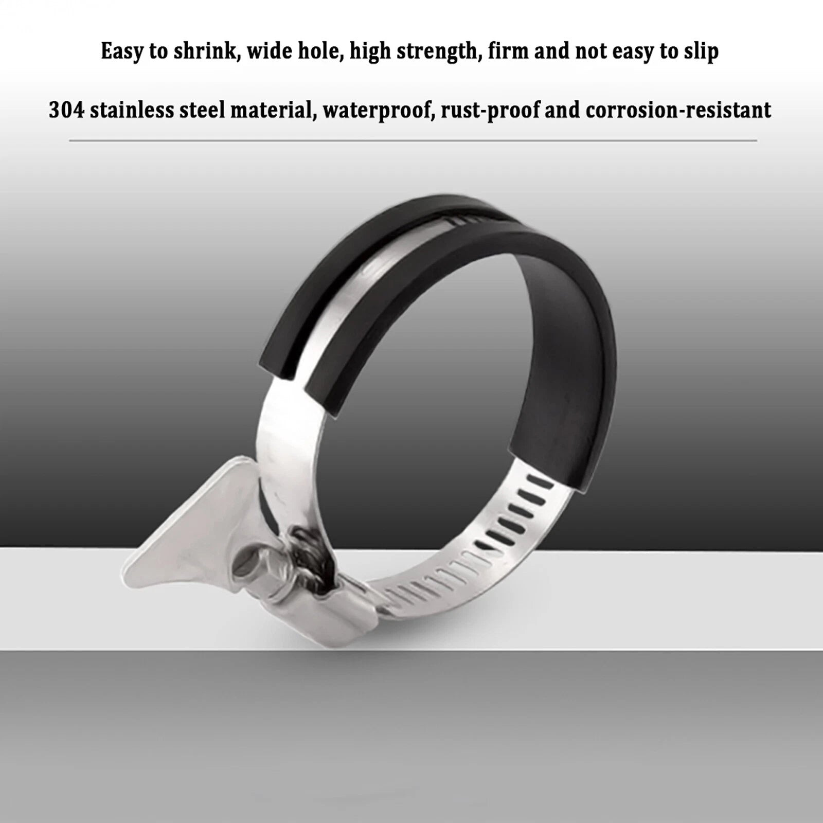 Rubber Lined Hose Clamps Jubilee type For Wiring Pipes Cables - Slotted/Phillips