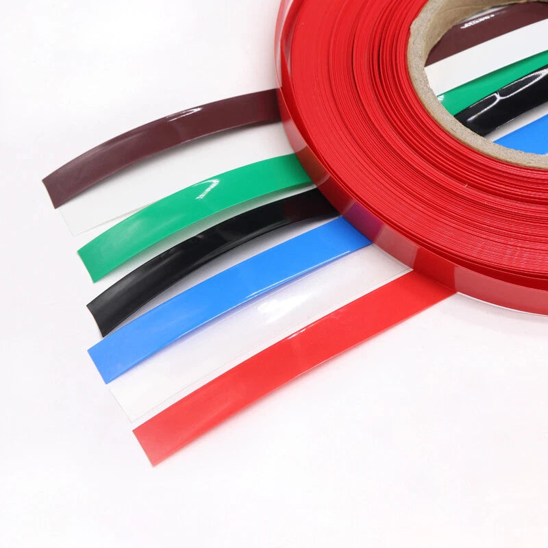 PVC Heat Shrink Tubing for RC Battery Packs — 7mm to 125mm, 13 Colors