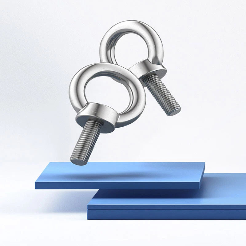 M3–M24 Stainless Steel Eye Bolts with Metric Thread — 304 SS Lifting Eyebolt