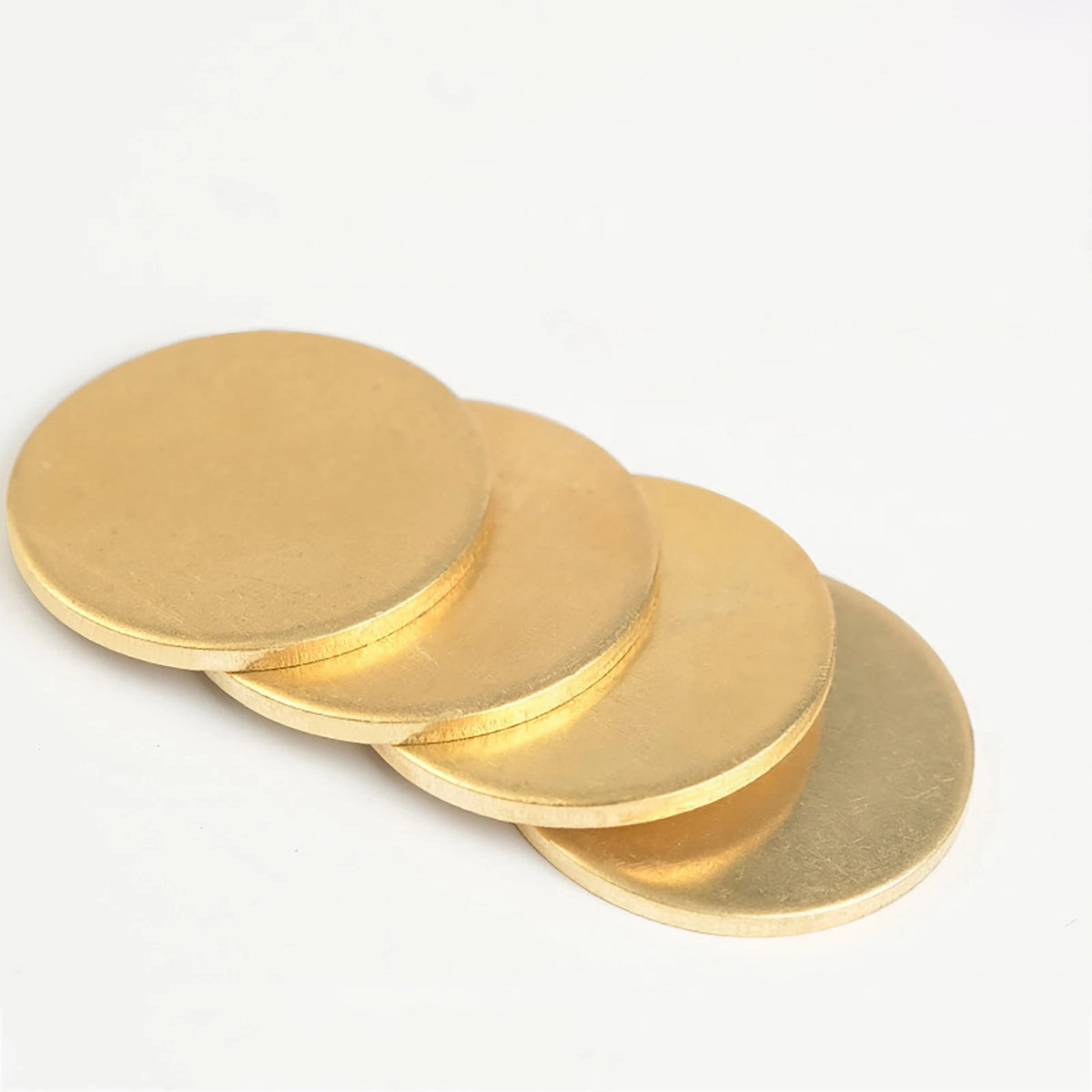 H62 Solid Brass Discs Blanks Thick 1/1.5/1.5~2mm Metal Round Sheets Dia 10-300mm