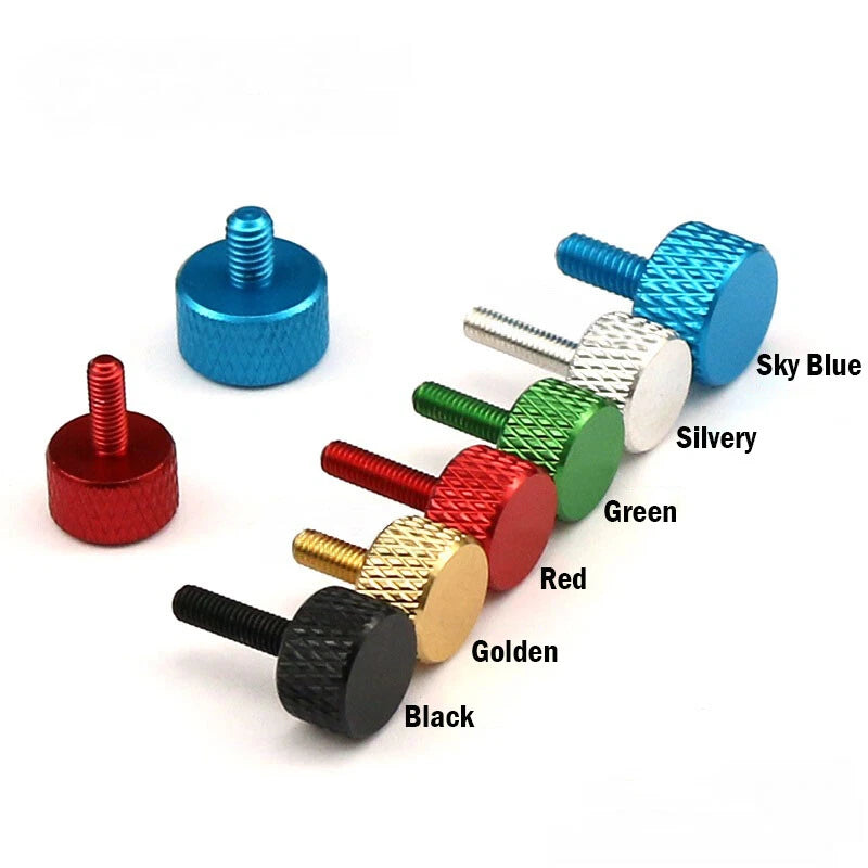 PC Thumb Screws Aluminium Alloy Hand Grip Knob Bolts for Computer Case M5 M6
