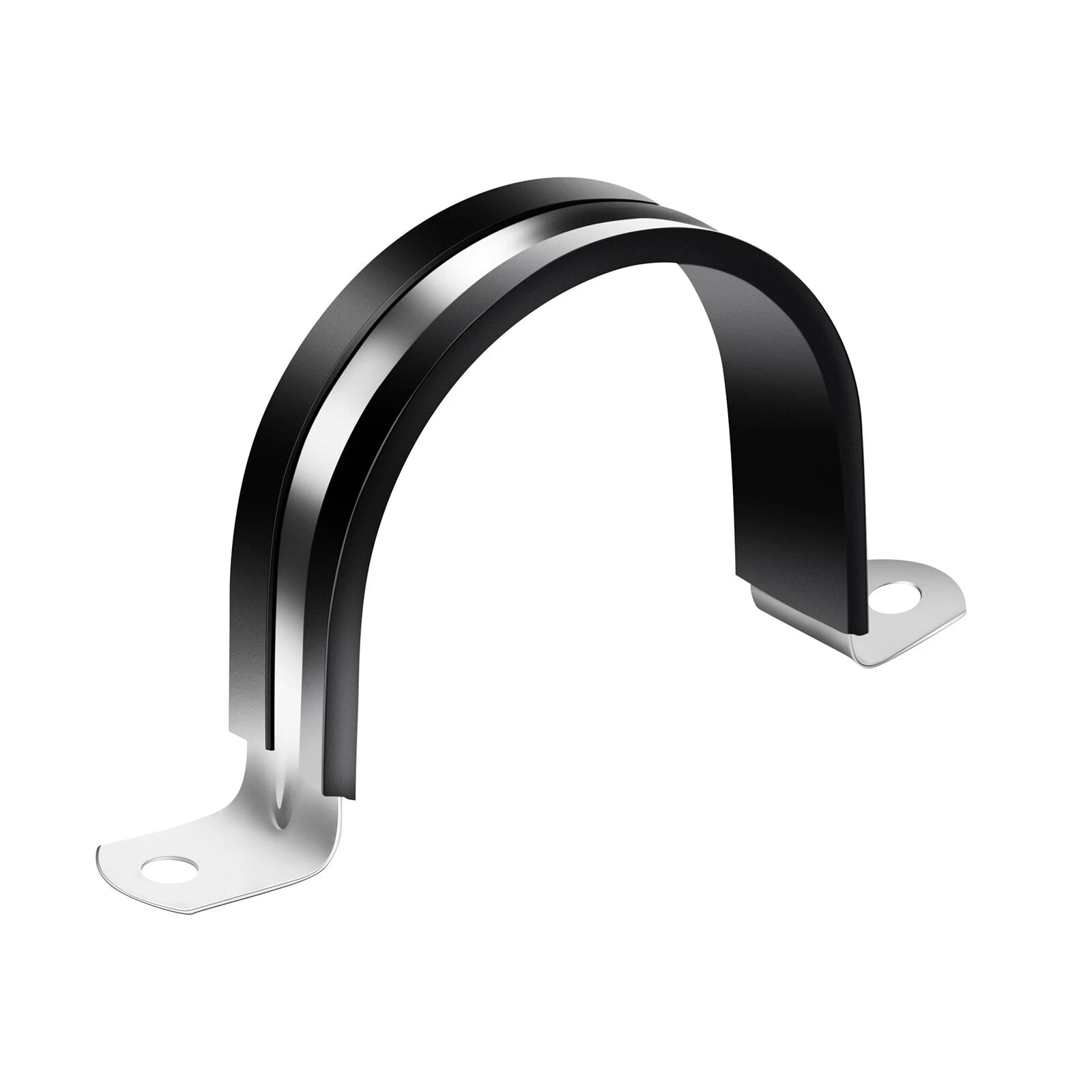 Rubber Lined P Clips Cable Mounting Hose Pipe Clamp Stainless Steel U Type 6-80