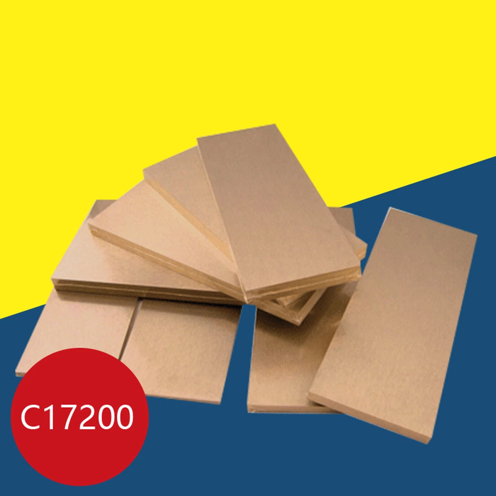 C17200 Beryllium Copper Sheets BeCu Board Flat Stock Metal Plate Thick 0.5mm-5mm