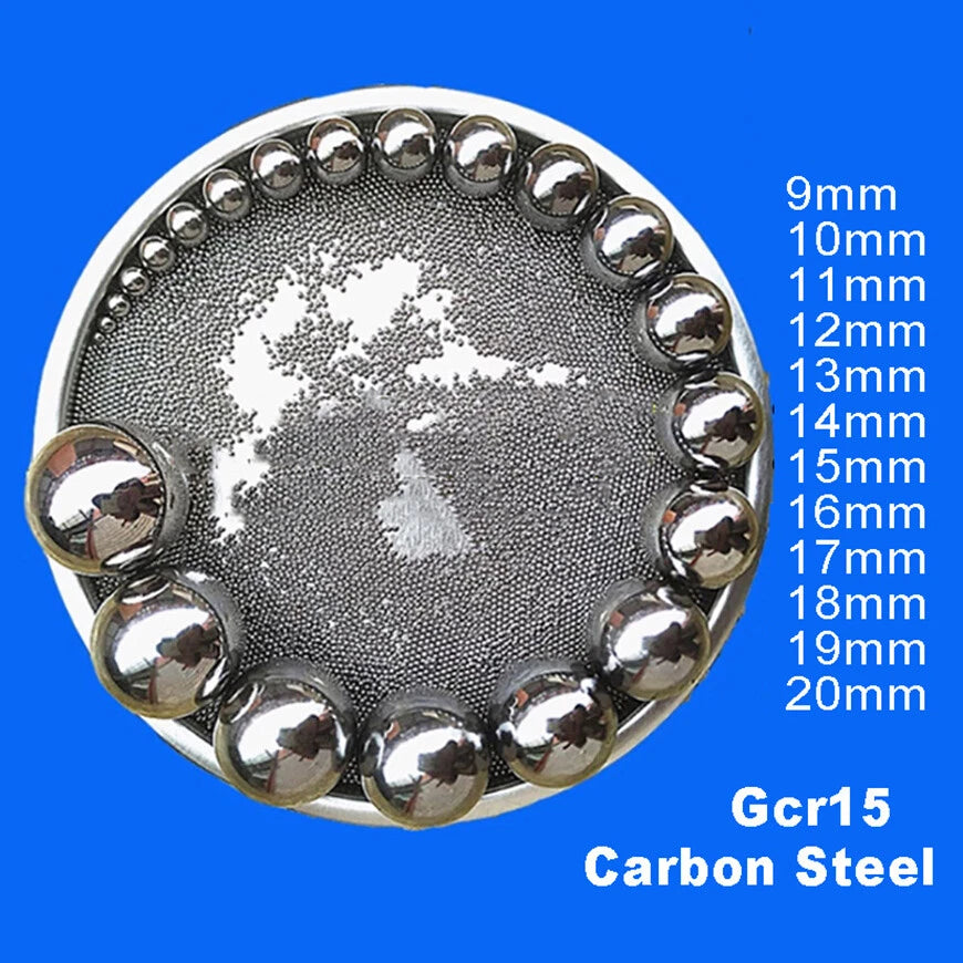 1KG Solid Carbon Steel-Gcr15 Steel Ball Bearing Replacement Bearings 9mm-20mm