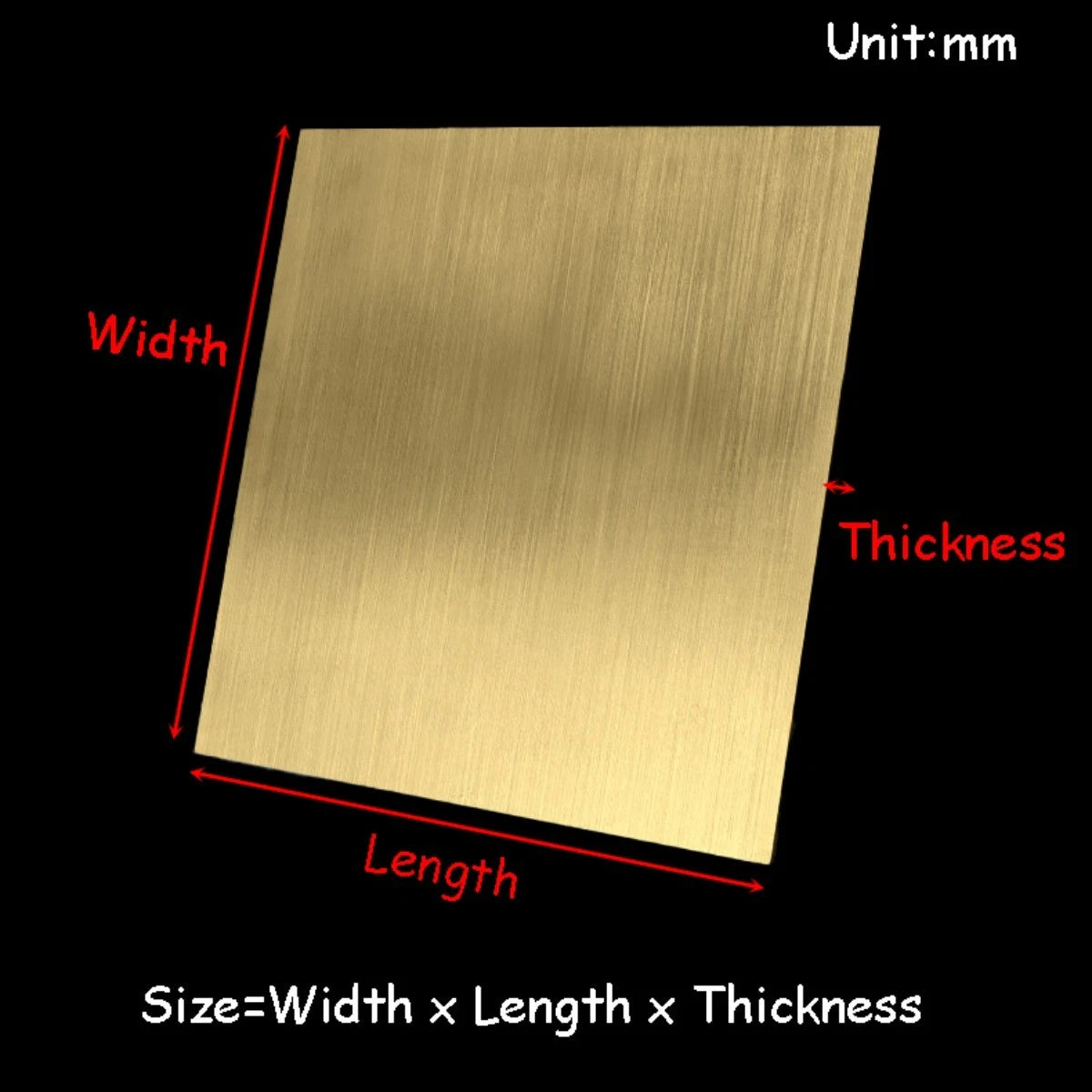 H62 Brass Plate High-Quality Conductive Metal Sheet Material 10-300mm Flat Panel