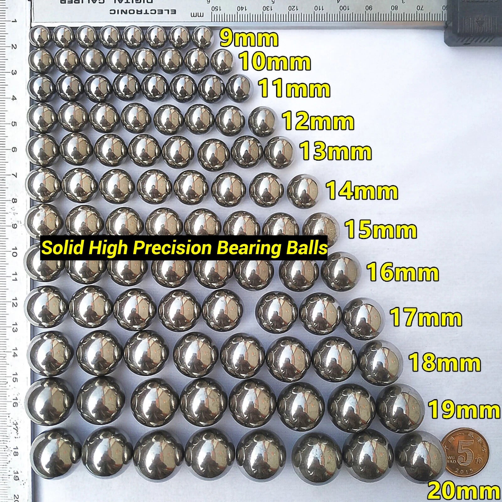 Solid Ball Bearings Carbon Steel Dia 1mm 2mm 3mm 4mm to 200mm High Precision