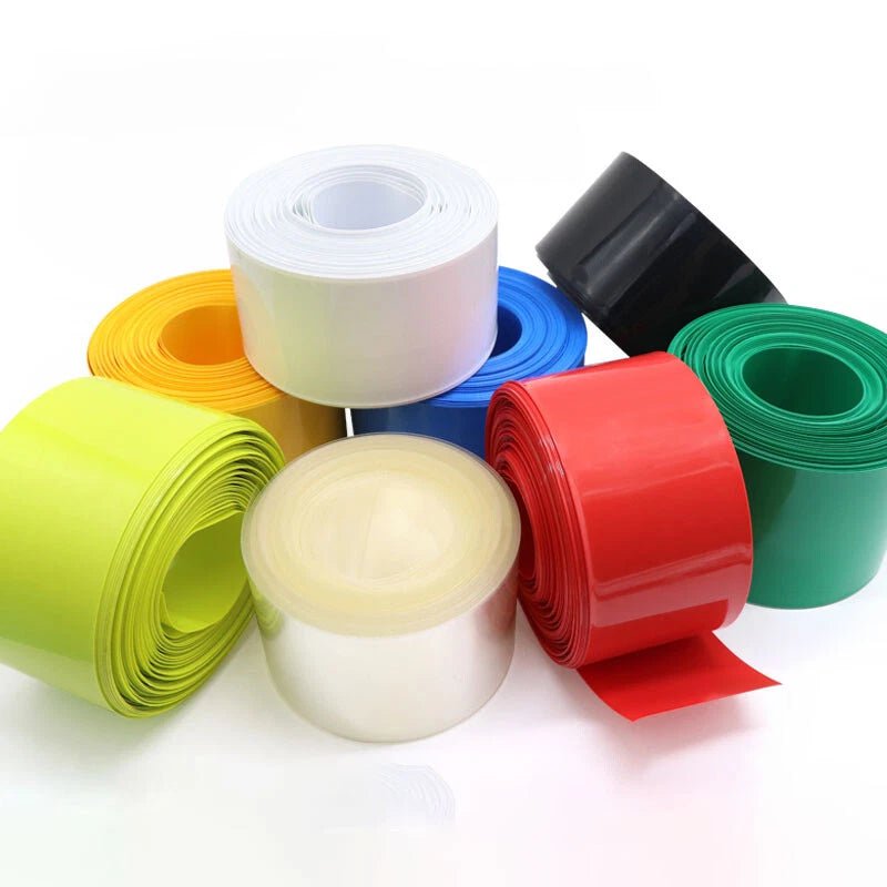 PVC Heat Shrink Tubing 45mm–120mm | Battery Wrap & Wire Insulation – Multiple Colors - HomeDIYer