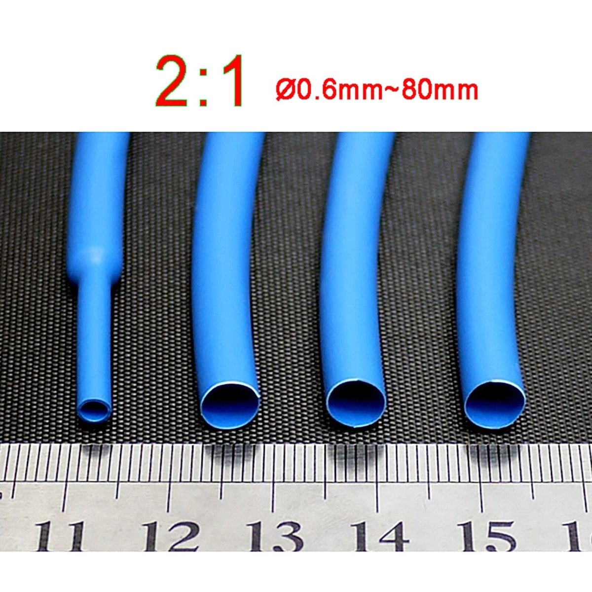 2:1 Heat Shrink Tubing — Electrical Wire Sleeving, Ø0.6mm to Ø80mm, Cut to Length - HomeDIYer