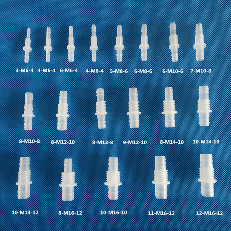 Plastic Barbed Bulkhead Fitting with Male Thread — Hose Tail Pipe Connector