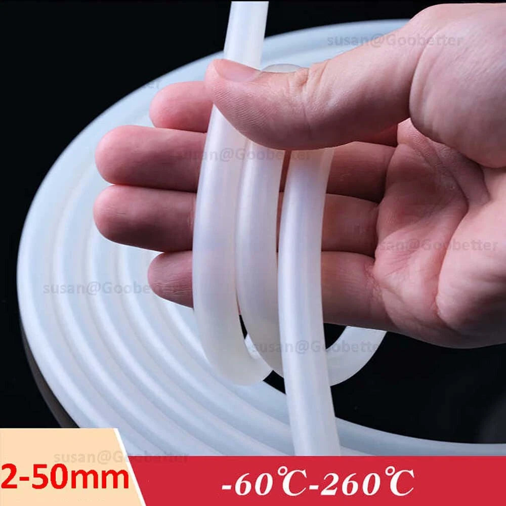 Clear Silicone Tubing – Flexible High-Temp Silicone Hose, 2mm–50mm ID