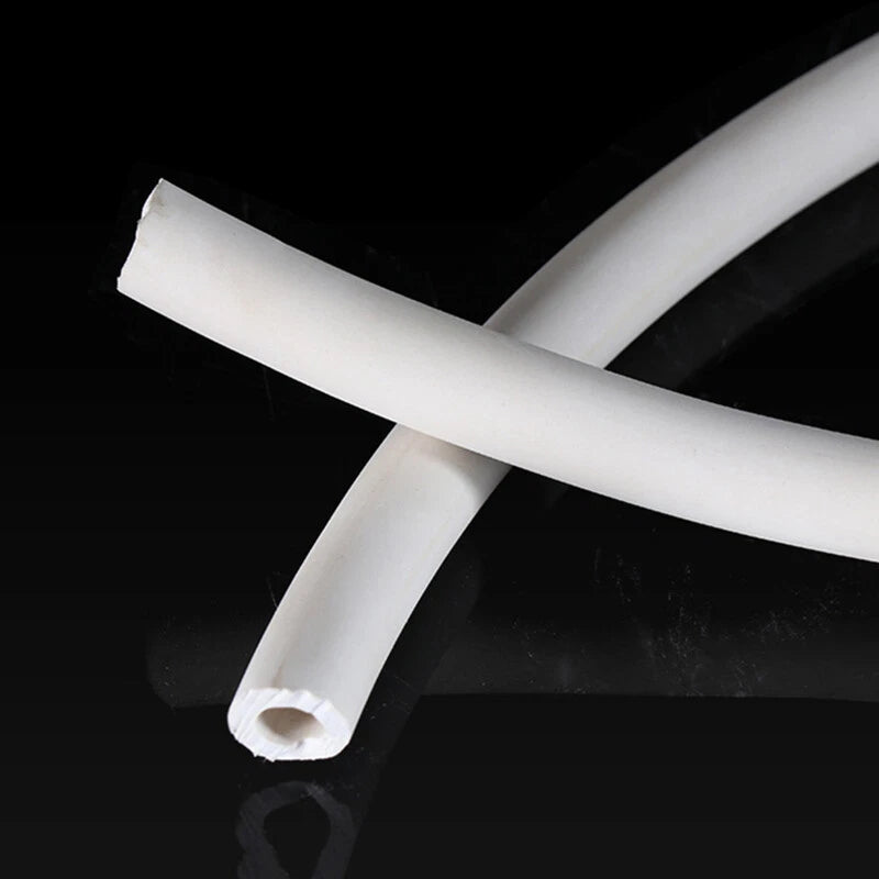 Flexible White Rubber Hose Pipe — Air, Water, Fuel, Petrol, Vacuum & Oil Tubing