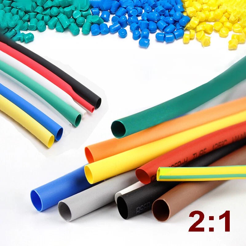 Heat Shrink Tubing 2:1 Ratio — φ3.5 to φ6mm Electrical Insulation Cable Sleeve - HomeDIYer