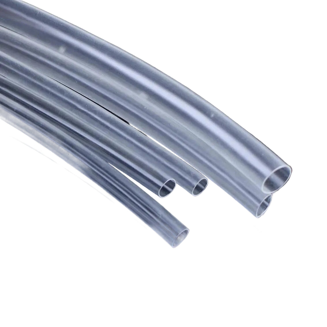 Clear Heat Shrink Tubing 2:1 Ratio — 1mm to 10mm, Multiple Lengths
