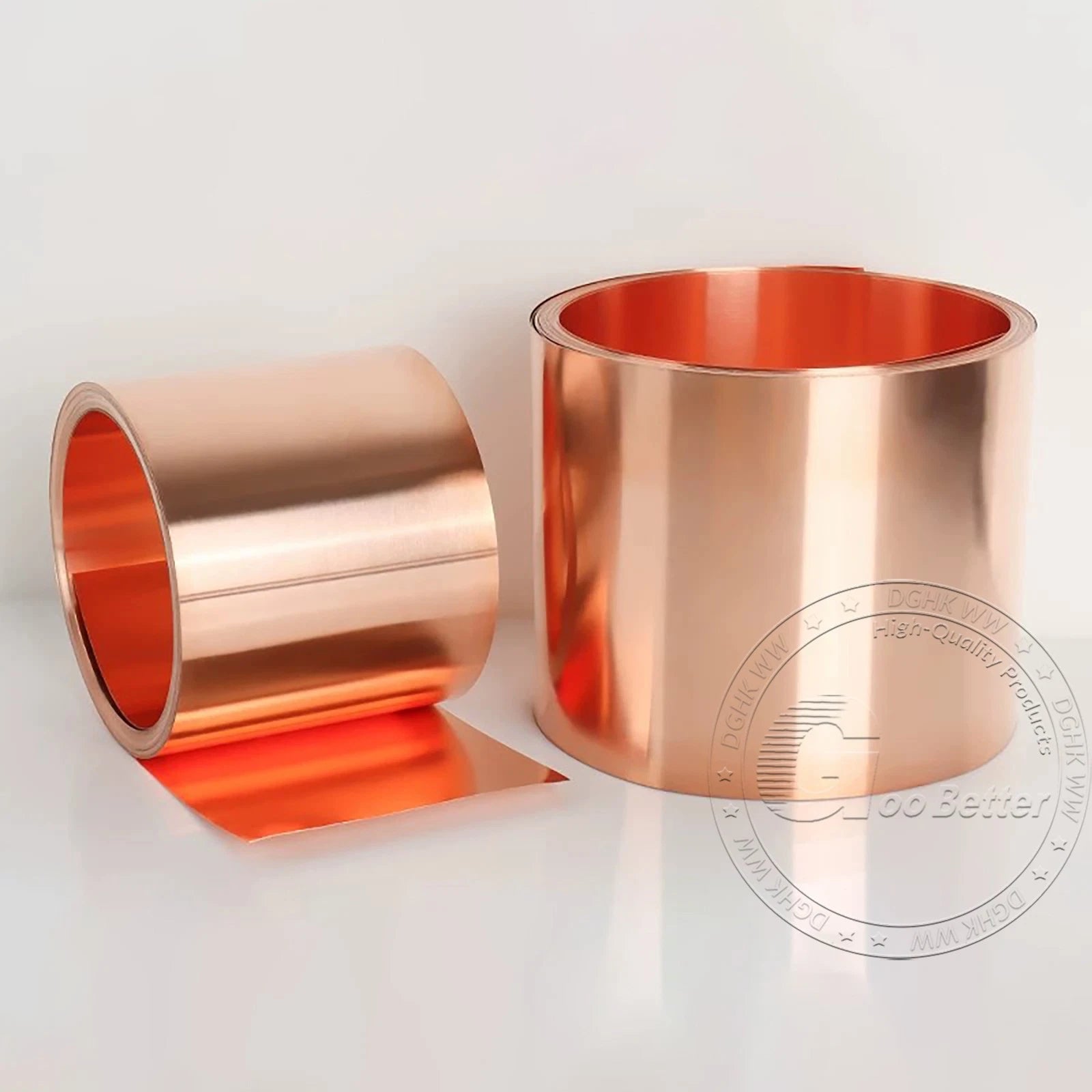 Copper Sheet Strip 0.2mm-2mm Widths Flexible Pure Copper C101 5mm-100mm Width
