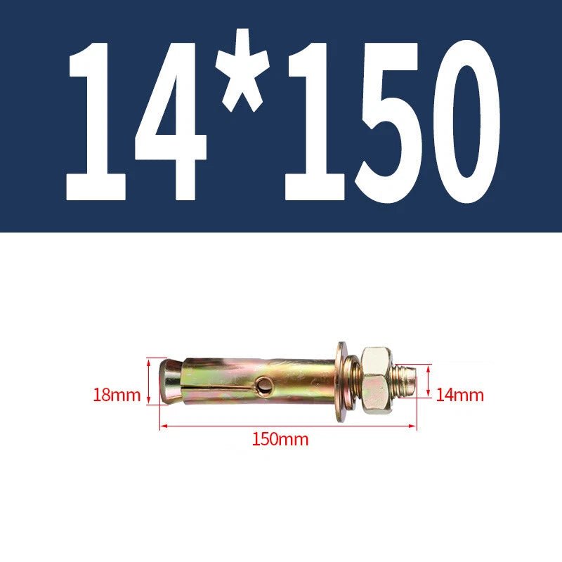 Hex Nut Expansion Sleeve Anchor Bolts — M6 to M20, Galvanized & Stainless Steel - HomeDIYer