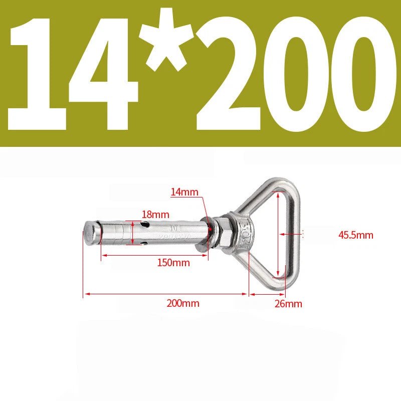 304 Stainless Steel Lifting Eye Ring Concrete Sleeve Anchor Bolts — M8 to M20 - HomeDIYer