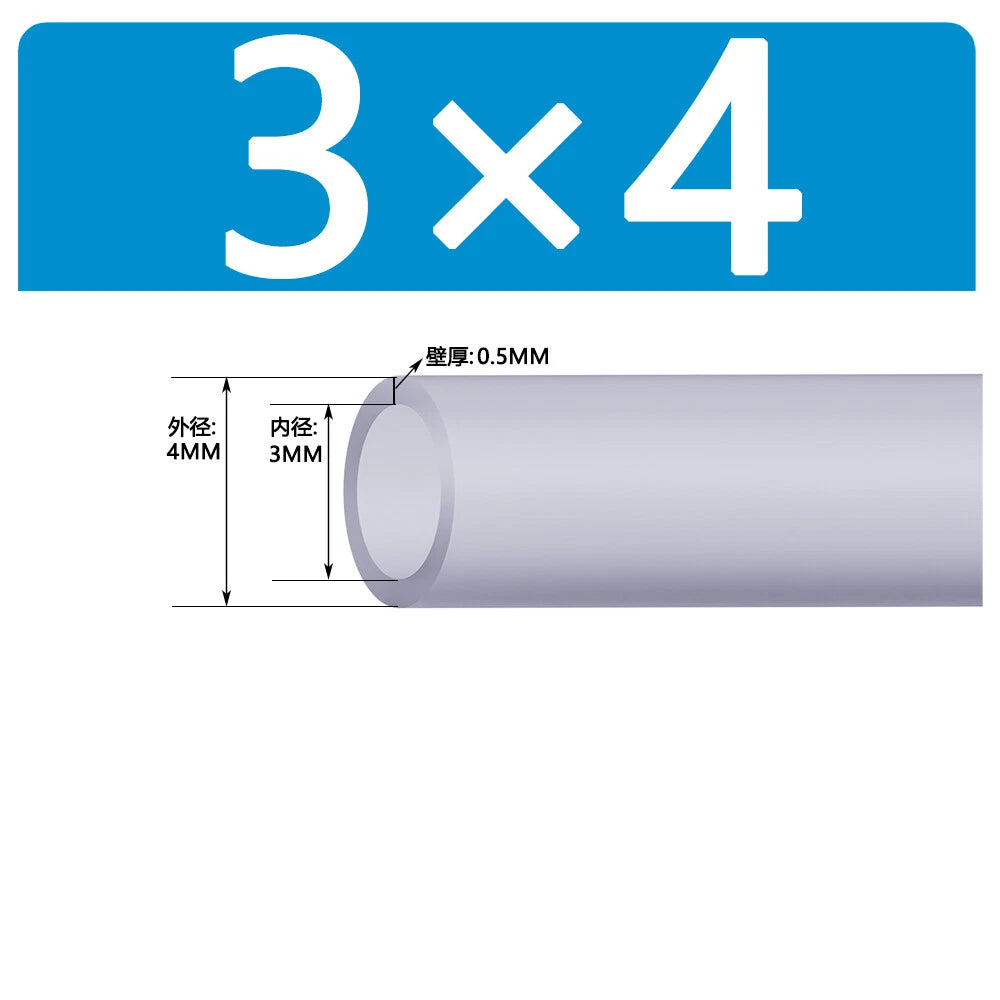 Food Grade Clear Silicone Tube Beer Milk Hose Pipe Soft Rubber ID 0.5mm - 38mm