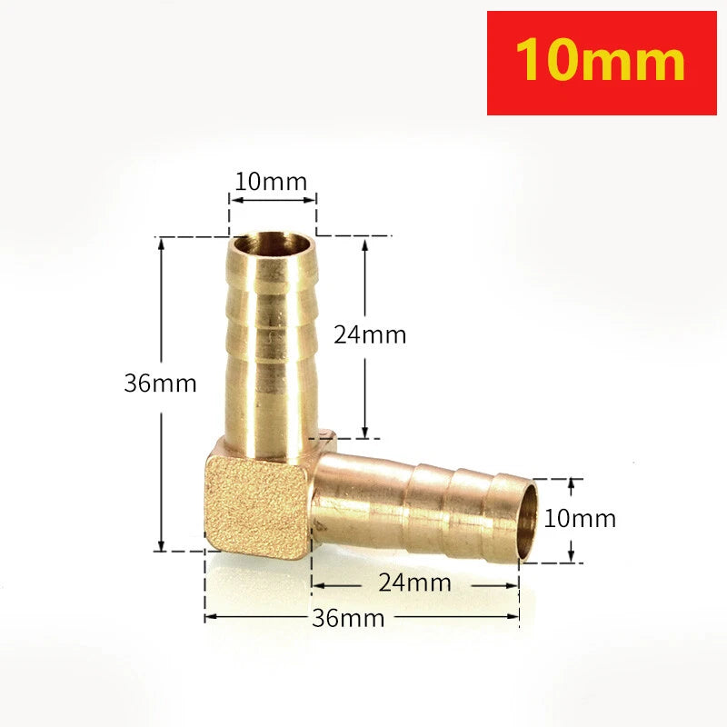 Brass Hose Tail Fittings – Barb Connector Straight Tee Y-Shape 90° Elbow Cross | Air Water Pipe Adapter