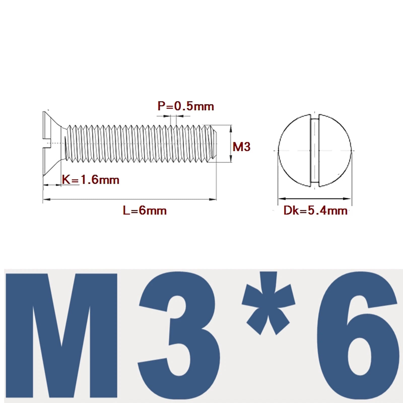 Countersunk Slotted Machine Screws M2–M8 | A2 Stainless Steel DIN 963
