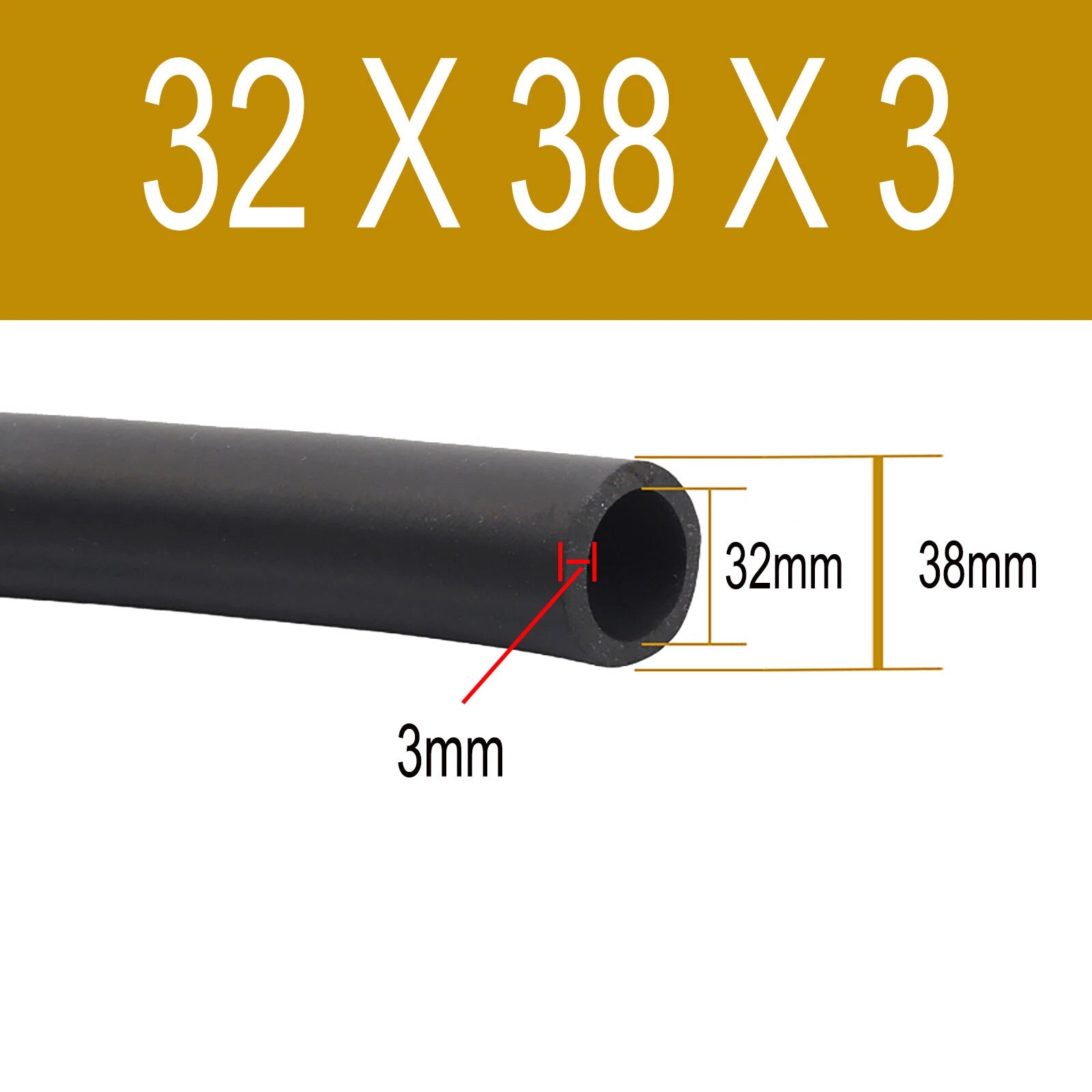 FKM Rubber Reinforced Fuel Hose Unleaded Petrol Diesel Oil Line Fuel Pipe 2~38mm