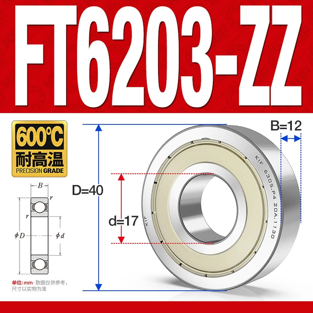 Deep Groove Ball Bearing Bearings Inner-Ø 10/12/15/17/20/25/30/35mm Various Size