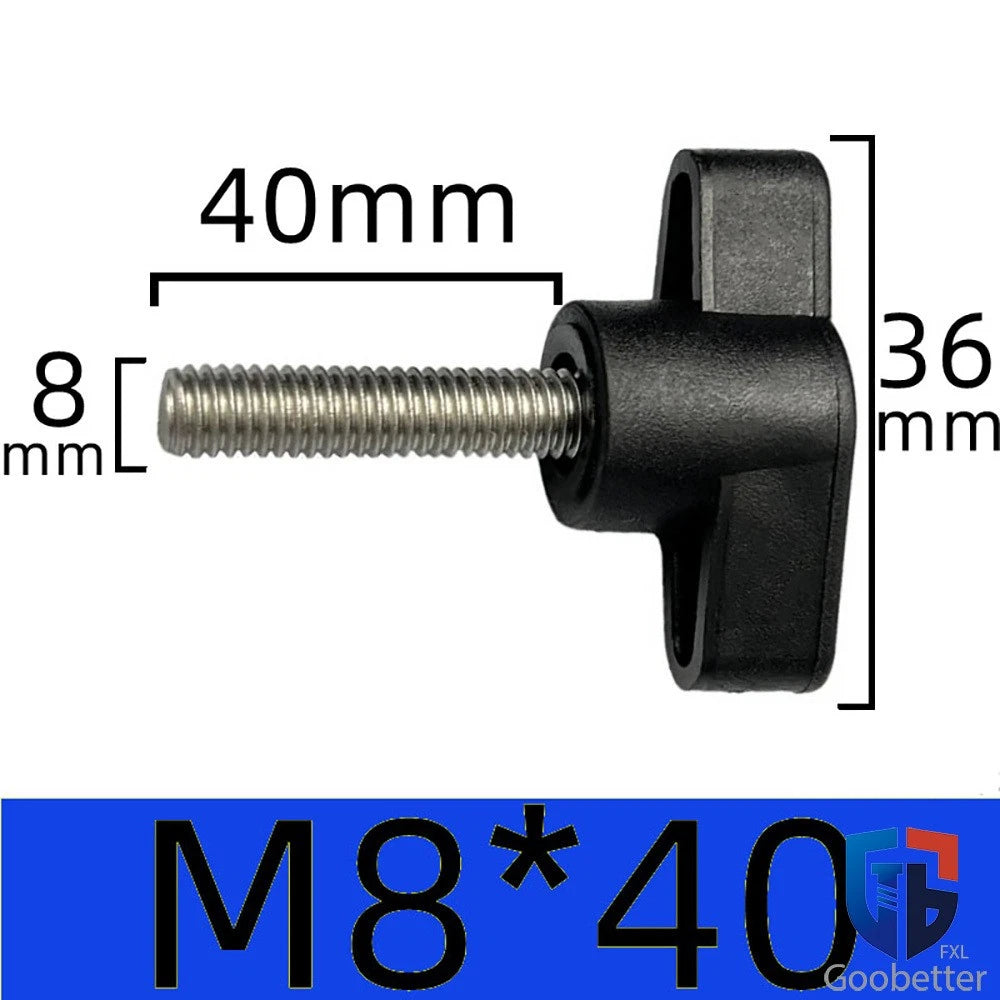 Male Wing Knob Bolt M5 M6 M8 Clamping Thumb Nut Z-handles Screws Stainless Steel