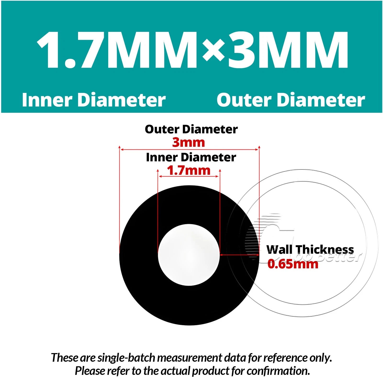 Black Silicone Rubber Tube – ID 0.5–60mm × OD 1–68mm Flexible Hose Pipe