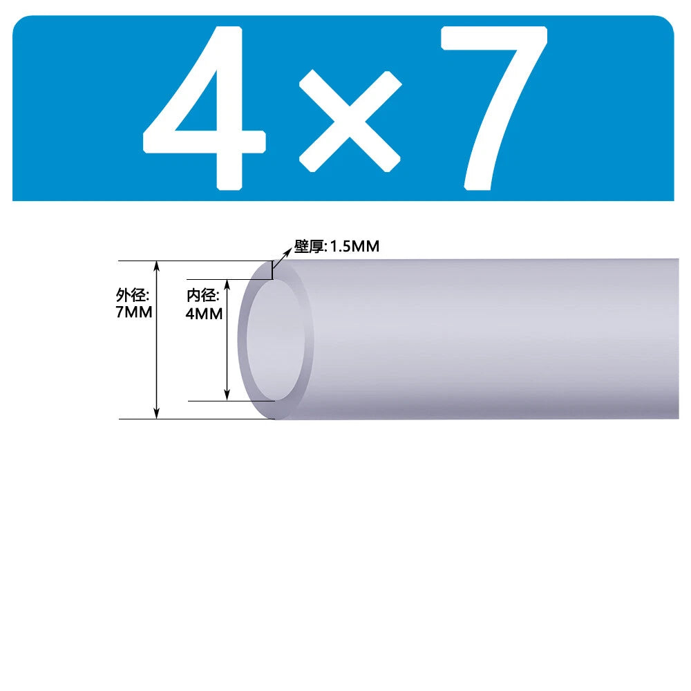 Food Grade Clear Silicone Tube Beer Milk Hose Pipe Soft Rubber ID 0.5mm - 38mm