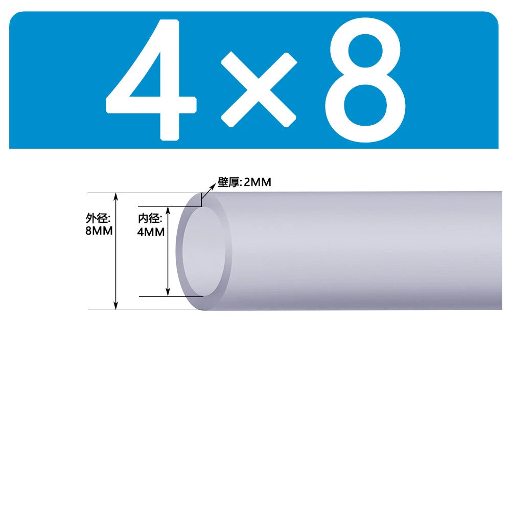 Food Grade Clear Silicone Tube Beer Milk Hose Pipe Soft Rubber ID 0.5mm - 38mm