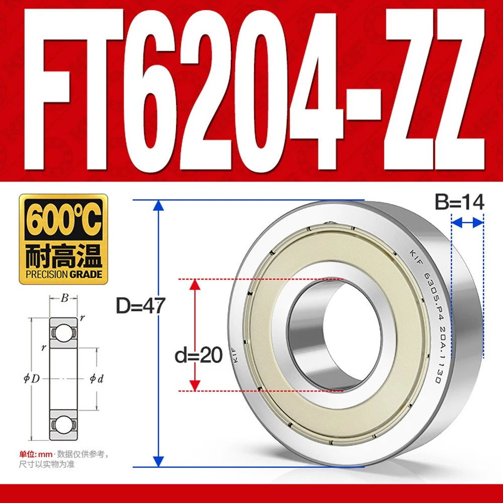 Deep Groove Ball Bearing Bearings Inner-Ø 10/12/15/17/20/25/30/35mm Various Size