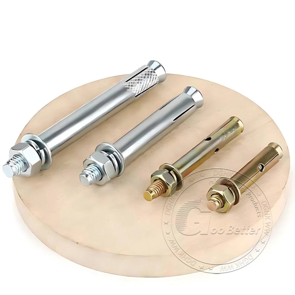 Concrete Expansion Anchor Bolts M6–M20, Extra Long Masonry Wall Screws – Iron Blue White Zinc / Iron - colour Zinc - HomeDIYer