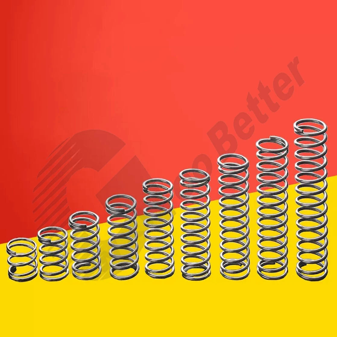 Compression Spring Wire Dia.=0.8mm OD=6mm~8mm A2 Stainless Steel Y Type Spring