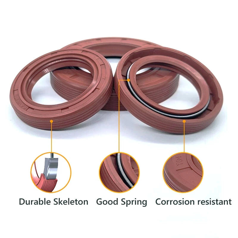 FKM TC Oil Seal Double Lip Spring Rotary Shaft Seal ID 36-40mm