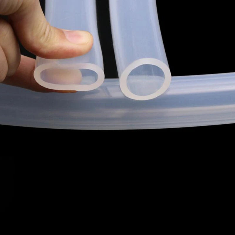 Food Grade Silicone Tubing — Transparent Rubber Hose ID 0.5–60mm for Brewing, Milk & Fluid Transfer