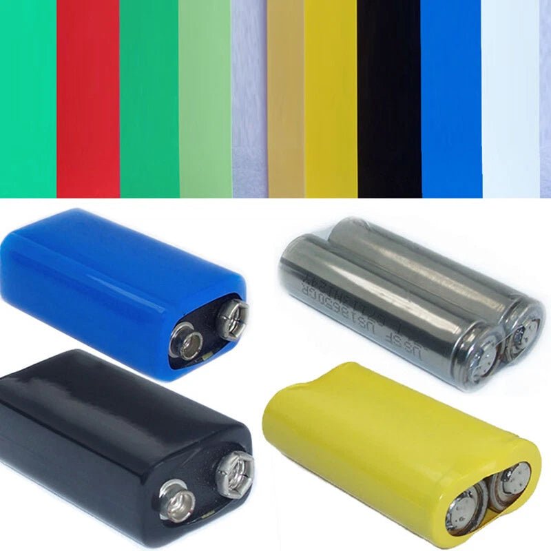 40mm PVC Heat Shrink Tubing for Battery Packs — Color - Coded Sleeve Wrap - HomeDIYer